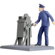 Viessmann Modelltechnik H0 Portás Festett, Álló