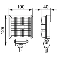   Hella Valuefit Munkafényszóró 12 V, 24 V S800 LED 1GA 357 107-012 Közeli mező világítás (Sz x Ma x Mé) 100 x 129 x 40 mm 800 lm 6000 K