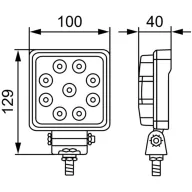   Hella Valuefit Munkafényszóró 12 V, 24 V S1500 LED 1GA 357 103-012 Közeli mező világítás (Sz x Ma x Mé) 100 x 129 x 40 mm 1500 lm 6000 K