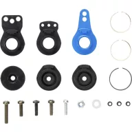   Tamiya 54799 Tuning alkatrész TT-02 Hi-Torque szervo Saver készlet alumíniumszarvval