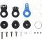 Tamiya 54799 Tuning alkatrész TT-02 Hi-Torque szervo Saver készlet alumíniumszarvval