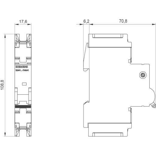 Siemens 5SJ41107HG41 5SJ4110-7HG41 Vezeték védőkapcsoló 10 A 230 V, 400 V
