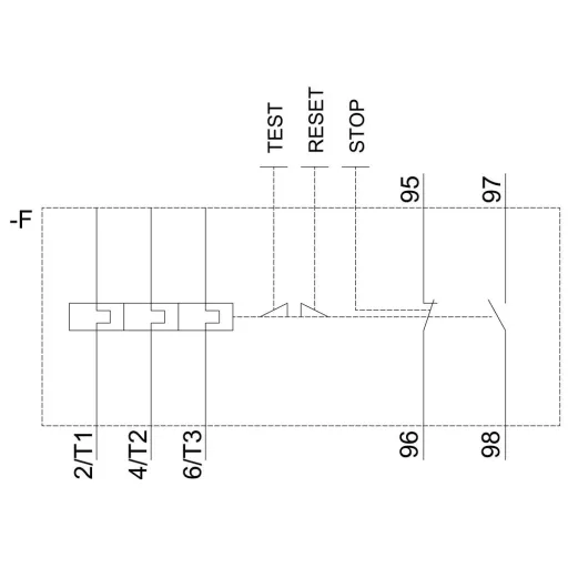 Túlterhelés relé Siemens 3RU2126-4AB0 1 db