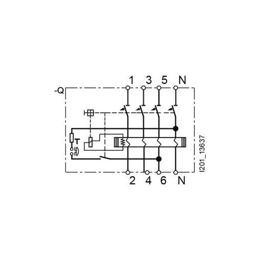 Siemens 5SV33423 5SV3342-3 FI védőkapcsoló F 25 A 0.03 A 400 V