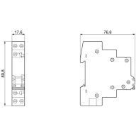 Szürke 6 mm² 20 A 1 záró Siemens 5TE8101