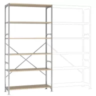   Manuflex RM2177 Polc alapmodul 140 kg (Sz x Ma x Mé) 1.28 x 2.5 x 60 m Acél Cinkezett Ónozott Fa padló