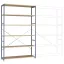 Manuflex RP1341.9006 Polc alapmodul 70 kg (Sz x Ma x Mé) 1.47 x 2.5 x 40 m Acél Porbevonatos Alumínium ezüst Fa padló