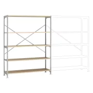   Manuflex RB2506 Polc alapmodul 130 kg (Sz x Ma x Mé) 1.47 x 2 x 70 m Acél Cinkezett Ónozott Fa padló
