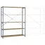 Manuflex RP1043.2001 Polc alapmodul 120 kg (Sz x Ma x Mé) 1.47 x 2 x 60 m Acél Porbevonatos Piros, Narancs Fa padló