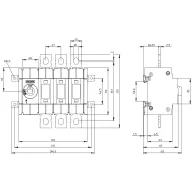   Megszakítók 3 pólusú 160 A 4 váltó 690 V/AC Siemens 3KD34300NE100