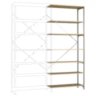   Manuflex RM2258 Polc ráépíthető modul 110 kg (Sz x Ma x Mé) 97 x 3 x 60 cm Acél Cinkezett Ónozott Fa padló