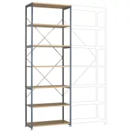   Manuflex RP1608.5007 Polc alapmodul 100 kg (Sz x Ma x Mé) 97 x 3 x 60 cm Acél Porbevonatos Briliáns kék Fém padló