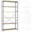 Manuflex RP1328.5007 Polc alapmodul 140 kg (Sz x Ma x Mé) 1.22 x 2.5 x 60 m Acél Porbevonatos Briliáns kék Fa padló