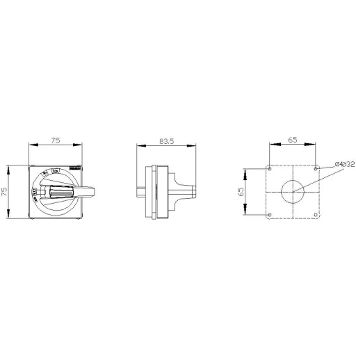 Fogantyú Piros, Sárga Siemens 8UD17310AB15