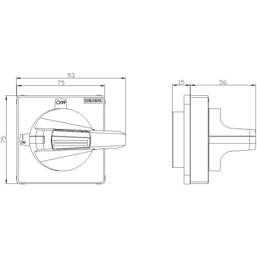 Fogantyú Szürke Siemens 8UD17312AE01