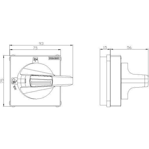 Fogantyú Szürke Siemens 8UD17712CF01