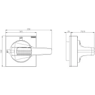 Fogantyú Szürke Siemens 8UD18412AE01