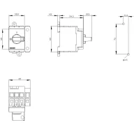   Megszakítók Piros, Sárga 4 pólusú 16 mm² 25 A 690 V/AC Siemens 3LD31300TL13