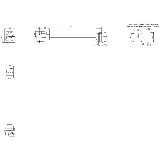 Megszakítók Fekete 4 pólusú 6 mm² 16 A 690 V/AC Siemens 3LD20131TL51