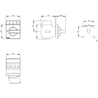   Piros, Sárga 3 pólusú 6 mm² 16 A 690 V/AC Siemens 3LD20220TK13