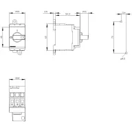   Megszakítók Fekete 3 pólusú 16 mm² 40 A 690 V/AC Siemens 3LD33300TK11
