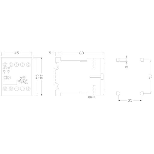 Siemens 3RP2005-1BW30 Időrelé 1 db