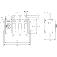   Megszakítók 3 pólusú 400 A 690 V/AC Siemens 3KD42300PE100
