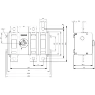   Megszakítók 3 pólusú 400 A 690 V/AC Siemens 3KD42300PE200