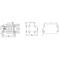 3 pólusú 250 A 415 V/AC Siemens 3KC03380PE000AA0