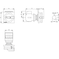 Fekete 3 pólusú 6 mm² 16 A 690 V/AC Siemens 3LD20540TK51