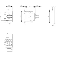   Megszakítók Fekete 3 pólusú 16 mm² 63 A 1 záró, 1 nyitó 690 V/AC Siemens 3LD34301TK11