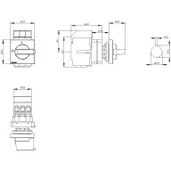   Megszakítók Fekete 3 pólusú 16 mm² 63 A 690 V/AC Siemens 3LD34500TK11