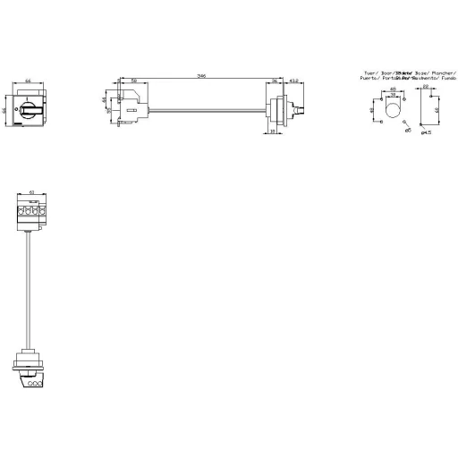 Megszakítók Piros, Sárga 4 pólusú 16 mm² 32 A 690 V/AC Siemens 3LD22171TL13