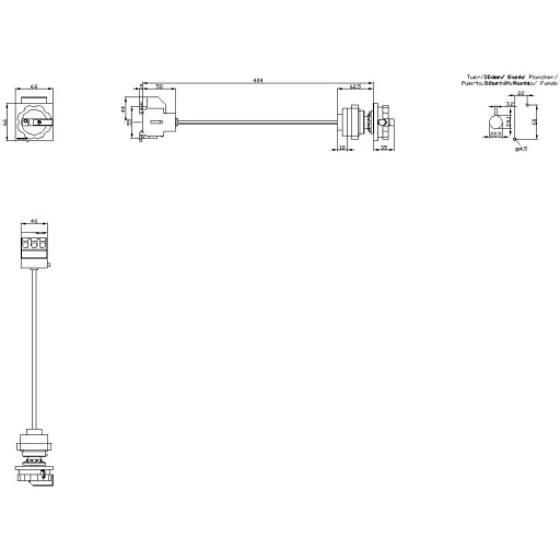Megszakítók Piros, Sárga 3 pólusú 16 mm² 32 A 690 V/AC Siemens 3LD22440TK53