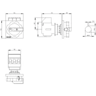   Piros, Sárga 3 pólusú 16 mm² 32 A 690 V/AC Siemens 3LD22540TK53