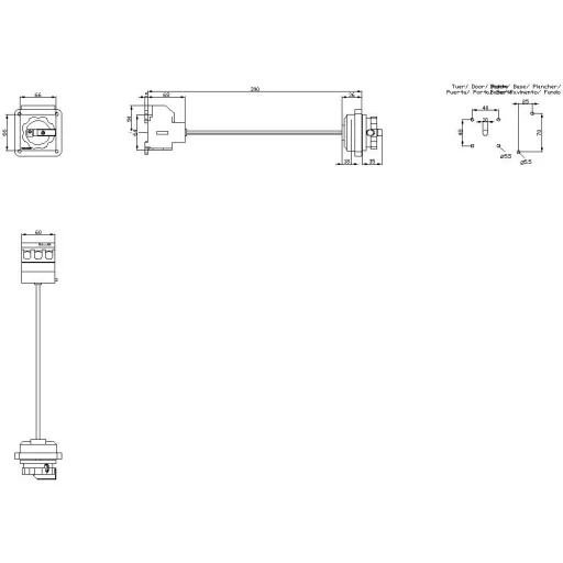Megszakítók Piros, Sárga 3 pólusú 35 mm² 63 A 690 V/AC Siemens 3LD25130TK53
