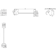   Piros, Sárga 3 pólusú 35 mm² 63 A 690 V/AC Siemens 3LD25140TK53