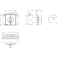   Megszakítók Fekete 3 pólusú 50 mm² 100 A 690 V/AC Siemens 3LD27247UK01