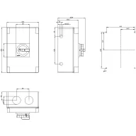   Megszakítók Piros, Sárga 3 pólusú 50 mm² 125 A 1 záró, 1 nyitó 690 V/AC Siemens 3LD28661GP53