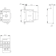   Megszakítók 3 pólusú 16 mm² 16 A 1 záró, 1 nyitó 690 V/AC Siemens 3LD30101TK05