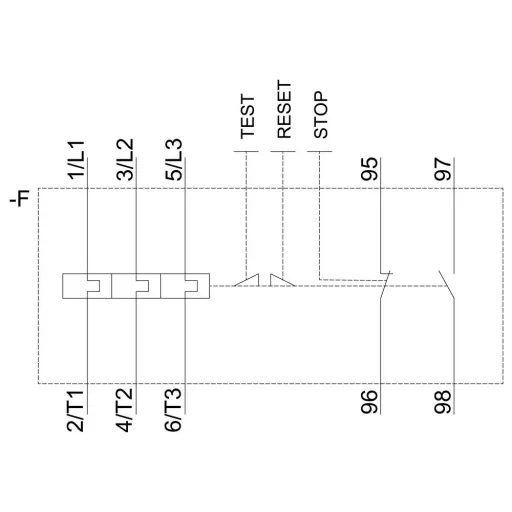 Túlterhelés relé Siemens 3RU2126-4PC1 1 db