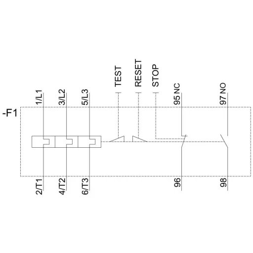 Túlterhelés relé Siemens 3RU2146-4LB1 1 db