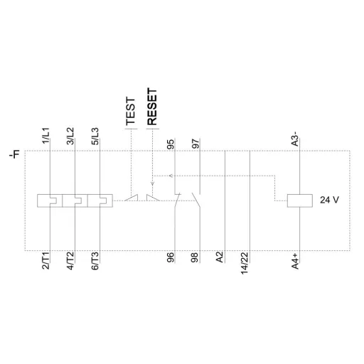 Túlterhelés relé 1 záró, 1 nyitó Siemens 3RB3113-4SB0 1 db