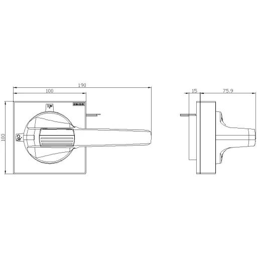 Fogantyú Szürke Siemens 8UD18513CD01