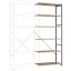 Manuflex RP1416.5007 Polc ráépíthető modul 250 kg (Sz x Ma x Mé) 97 x 2.5 x 1 cm Acél Porbevonatos Briliáns kék Fa padló