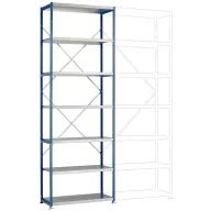   Manuflex RP1624.5021 Polc alapmodul 200 kg (Sz x Ma x Mé) 97 x 3 x 60 cm Acél Porbevonatos Vízkék Fém padló