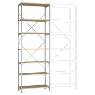   Manuflex RB2234 Polc alapmodul 200 kg (Sz x Ma x Mé) 97 x 3 x 80 cm Acél Cinkezett Ónozott Fa padló