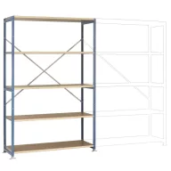   Manuflex RP1029.3003 Polc alapmodul 200 kg (Sz x Ma x Mé) 1.22 x 2 x 80 m Acél Porbevonatos Rubinvörös Fa padló