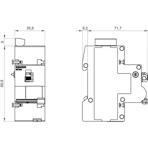 Siemens 5ST3054 5ST3054 Segédkapcsoló 230 V/AC