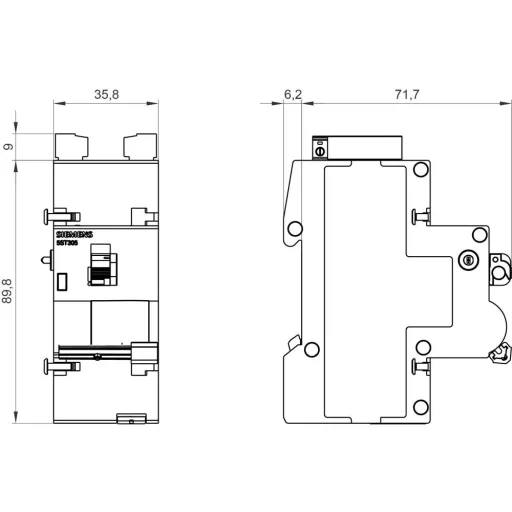 Siemens 5ST3057 5ST3057 Segédkapcsoló